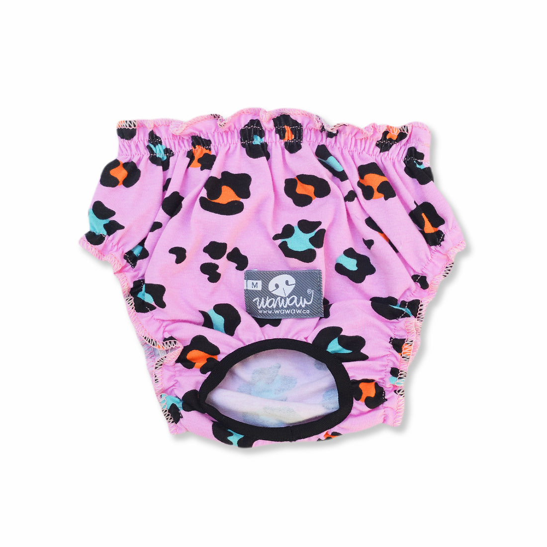 Calzones rosa animal print Wawaw para mascotas perros y gatos.