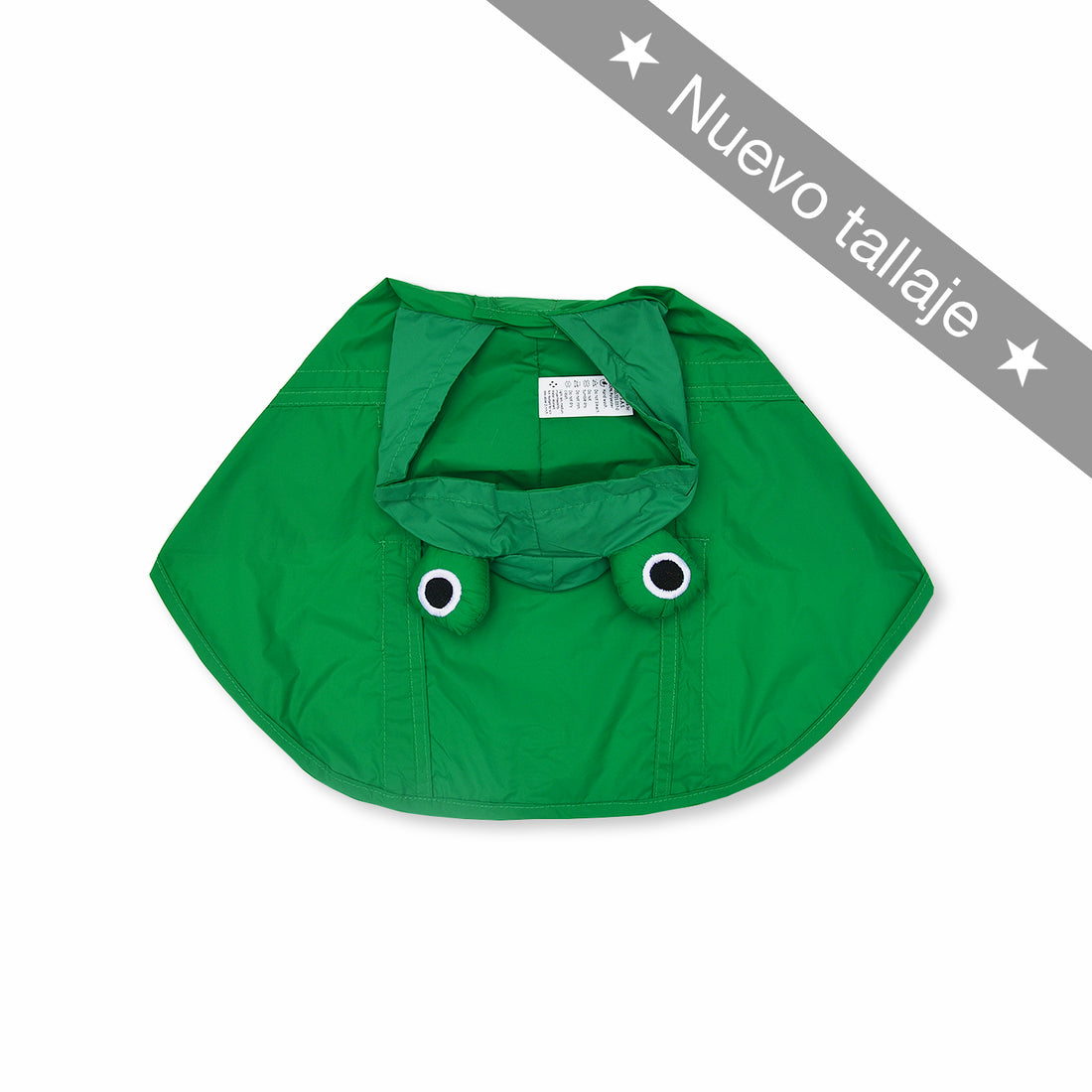 Capa rana Wawaw para mascotas perros y gatos.