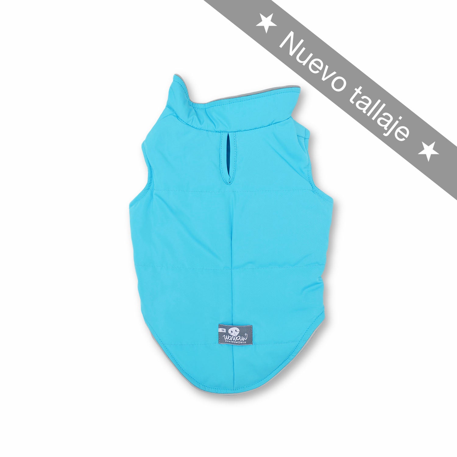 Chaleco liversaver turquesa embone reflectivo Wawaw para mascotas perros y gatos.