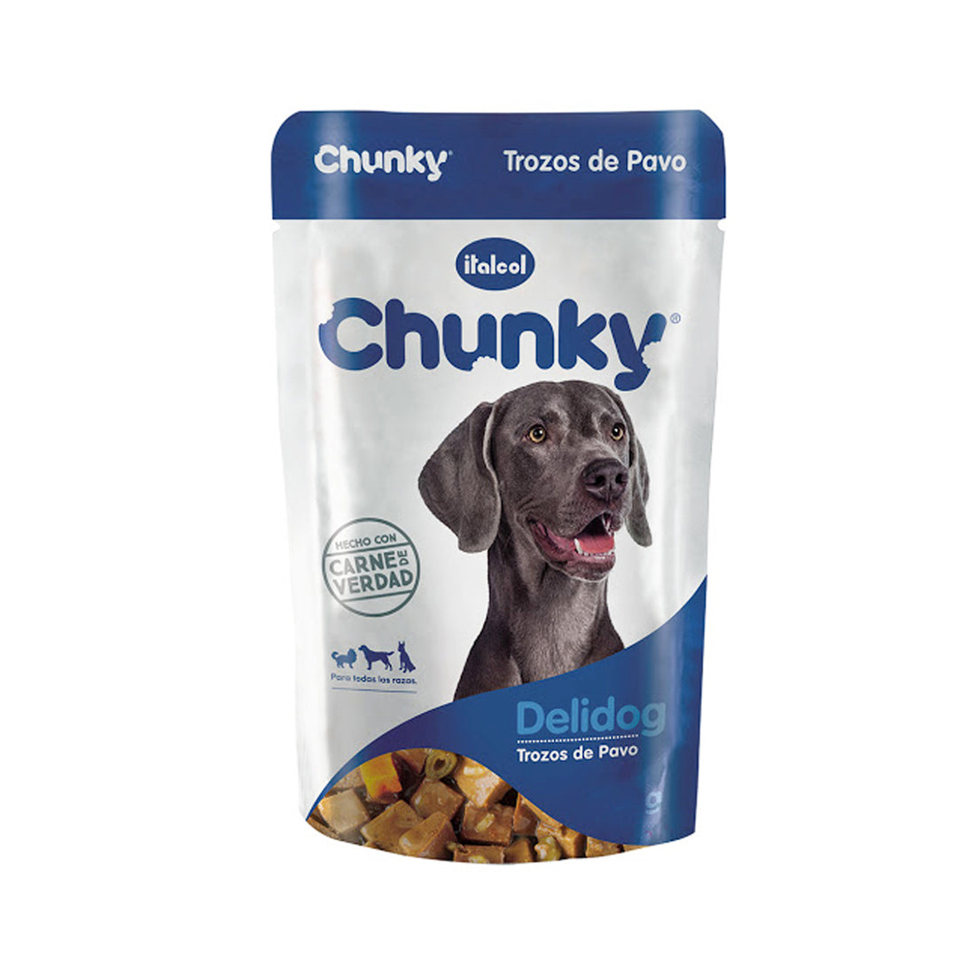Chunky delidog trozos de pavo 250gr
