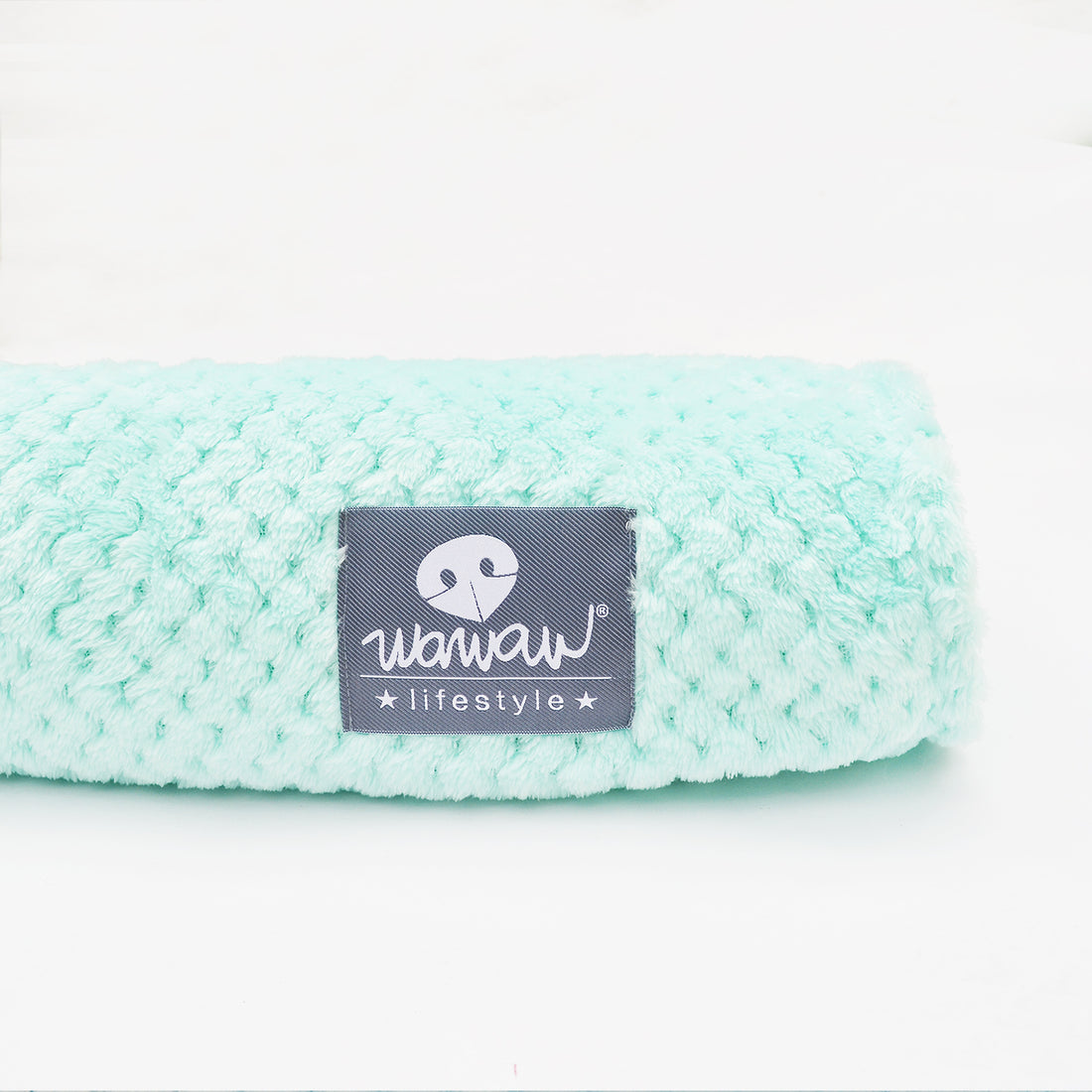 Manta verde menta Wawaw para mascotas perros y gatos.