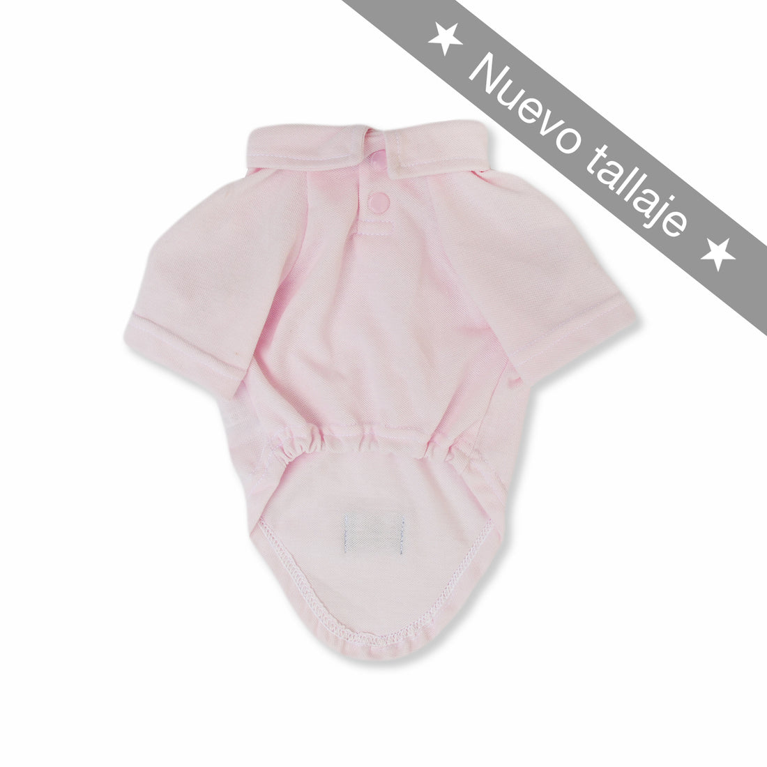 Polo rosa pastel Wawaw para mascotas perros y gatos.