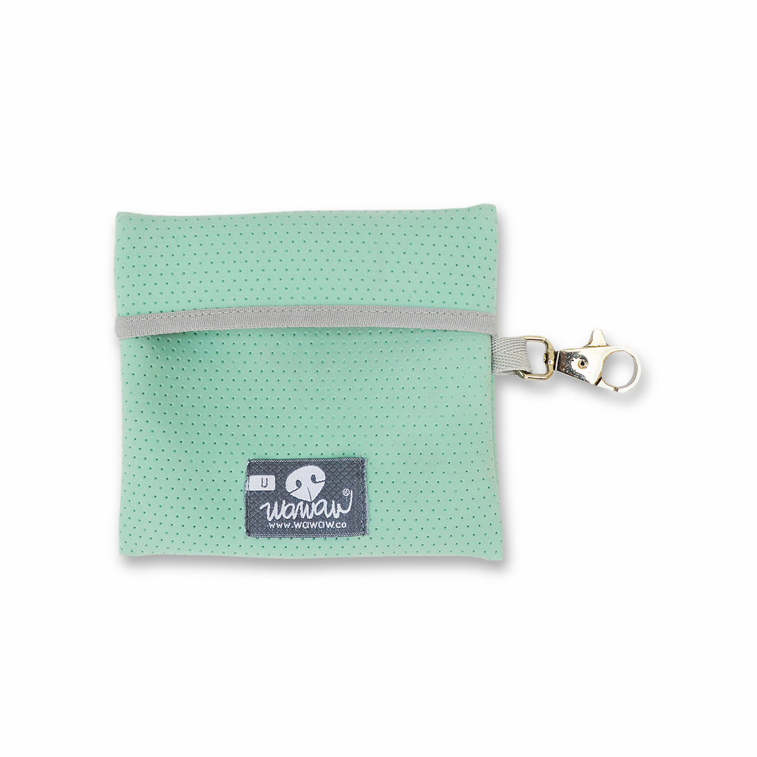 Portapapeles Ecopop verde menta Wawaw para mascotas perros y gatos.