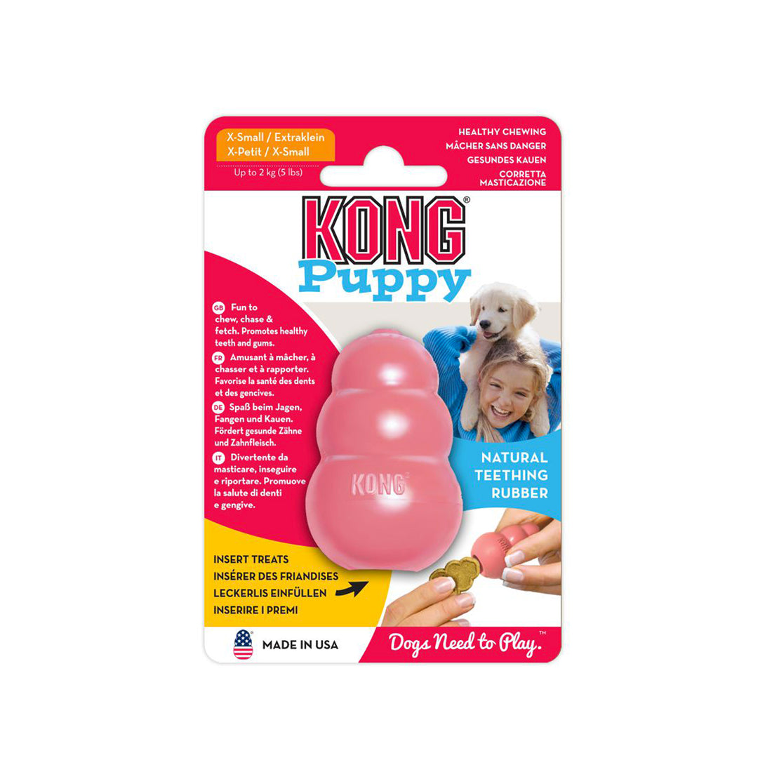 Portapasabocas Kong puppy xs