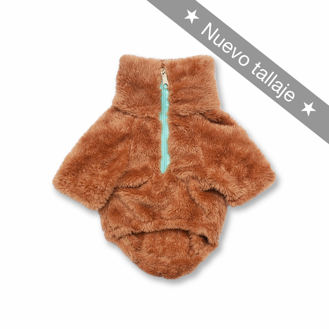 Saco cuello alto camel Wawaw para mascotas perros y gatos.