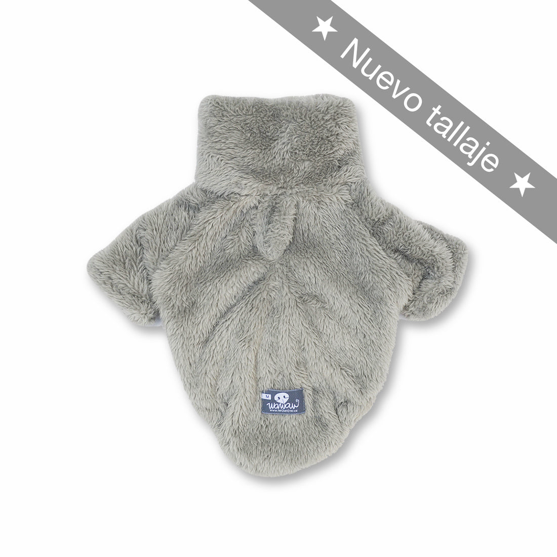 Saco cuello alto gris