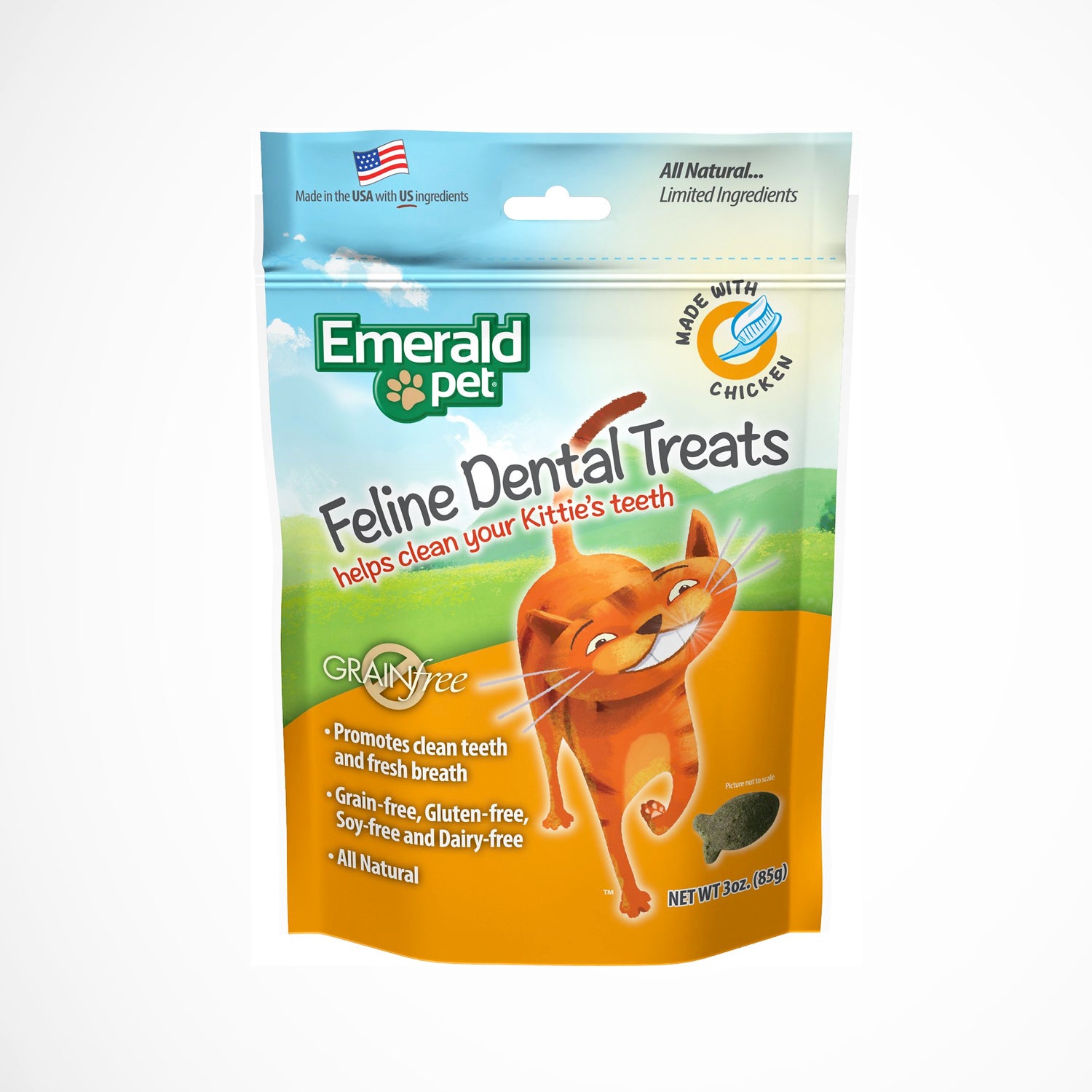 Emerald pet galletas de gato sabor a pollo