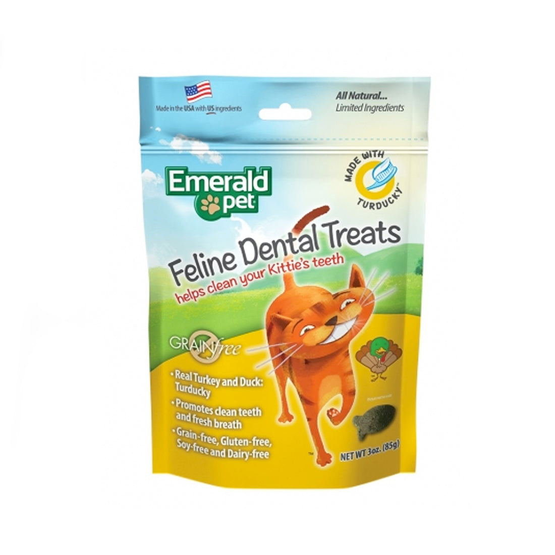 Emerald pet galletas de gato sabor a pavo
