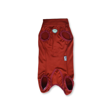 Trusa posquirúrgica terracota sesgo rojo